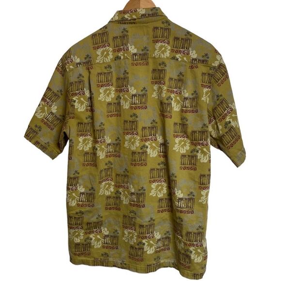 COLUMBIA Hawaiian Print Surfboards Palm Trees Shirt - Picture 3 of 8